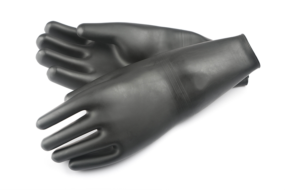 Latex 5-f. Dry Gloves w. cuff - Dry Gloves Solutions